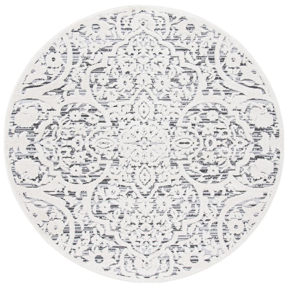 Kelly Clarkson Home Jake Oriental Ivory/Gray Indoor / Outdoor Area Rug