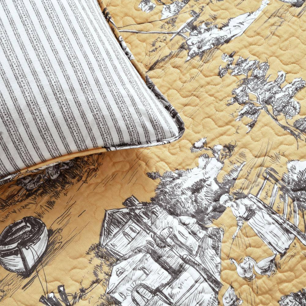 Reyna Reversible Quilt Set (Set of 3)