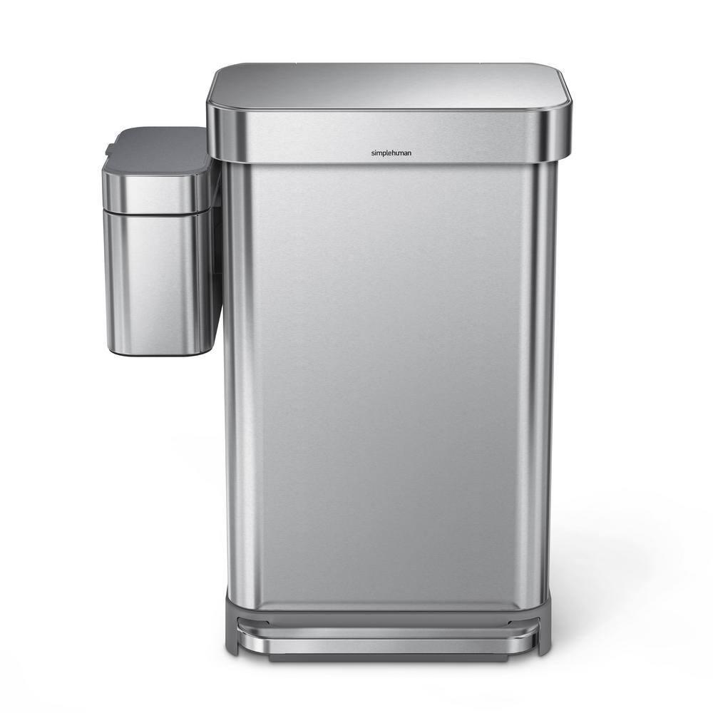 Simplehuman 4 Liter Compost Caddy, Brushed Stainless Steel