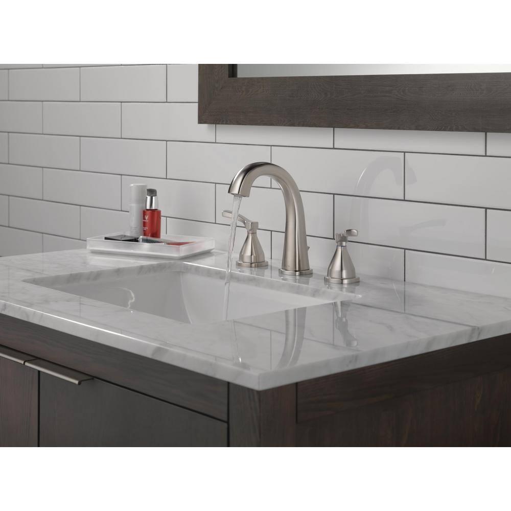 Stryke Widespread Bathroom Faucet with Drain Assembly and DIAMOND™ Seal Technology