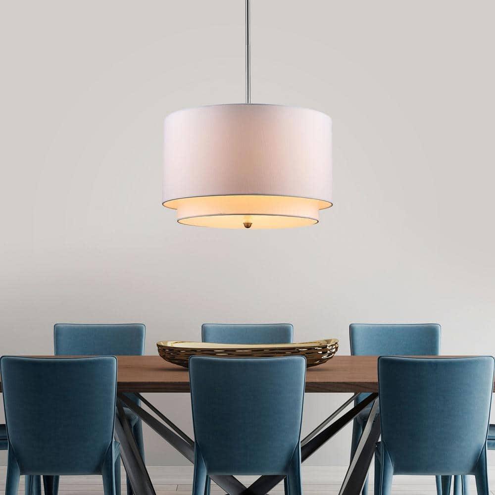 Trans Globe Lighting Pnd-802 Three Light Double Shade Pendant From The Young And Hip