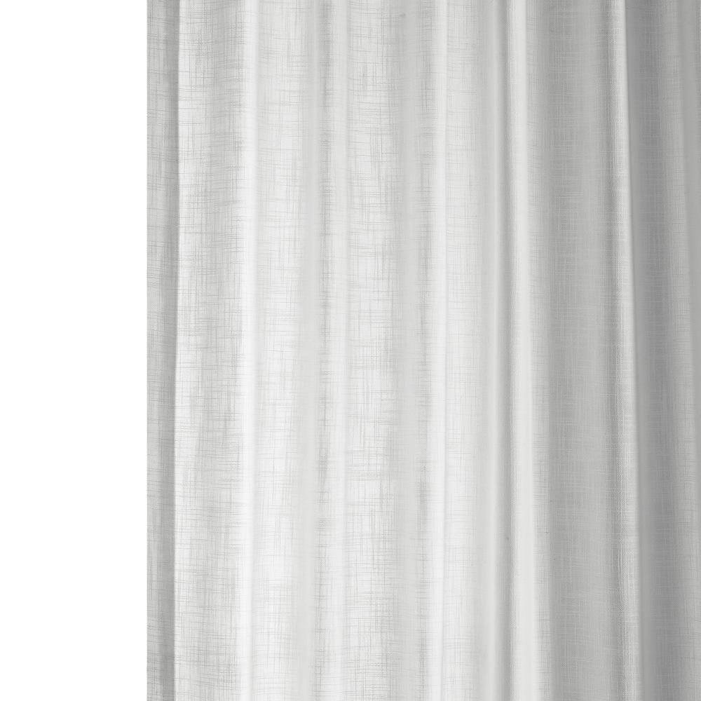 Rice White Heavy Faux Linen Curtain (1 Panel), Rice White, 50W X 120L