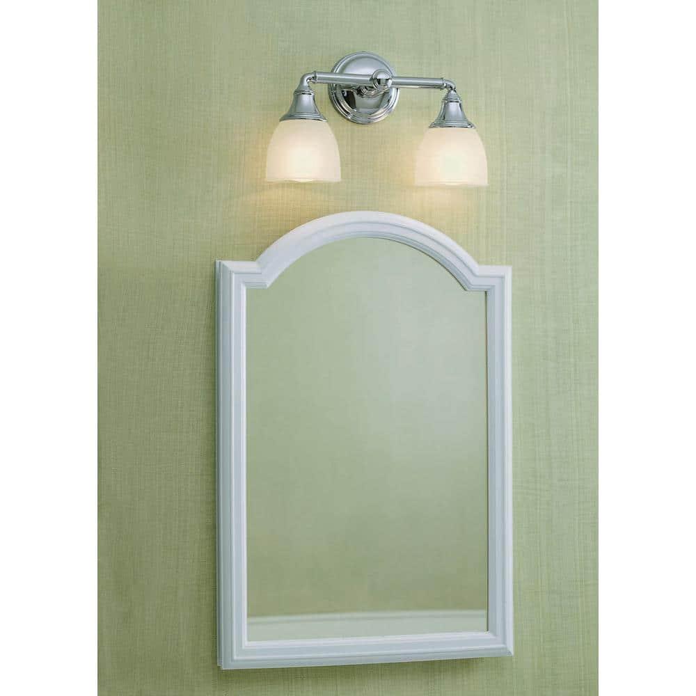 Devonshire 2 Light Indoor Bathroom Vanity Light Fixture, Position Facing Up or Down, UL Listed