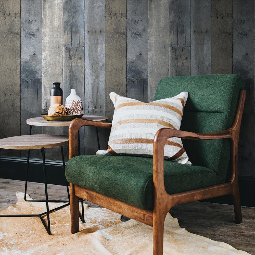 Tempaper & Co.® Repurposed Wood Removable Peel and Stick Wallpaper, 28 sq ft: Vinyl Self-Adhesive Blue Wood Grain