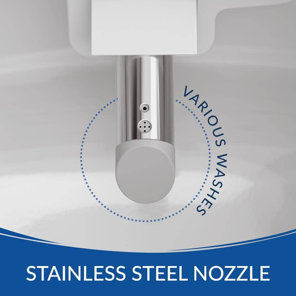 Bio Bidet by BEMIS Discovery DLX Smart Bidet Toilet, Tankless, Auto Open and Close with Kick Flush, Self Cleaning Discovery DLX