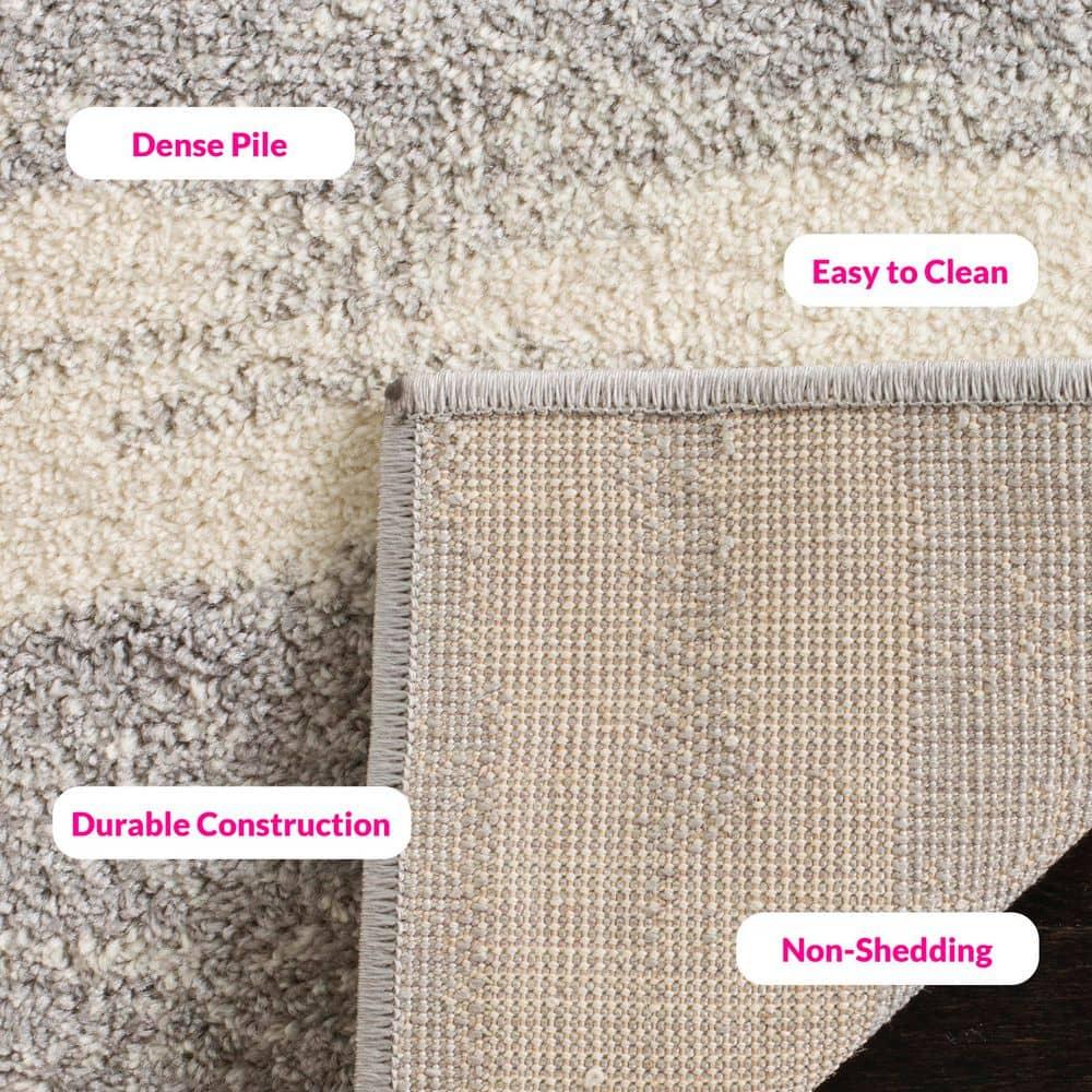 Adirondack ADR125 Machine Made Indoor Area Rug - Grey/Cream - 6'x9' - Safavieh