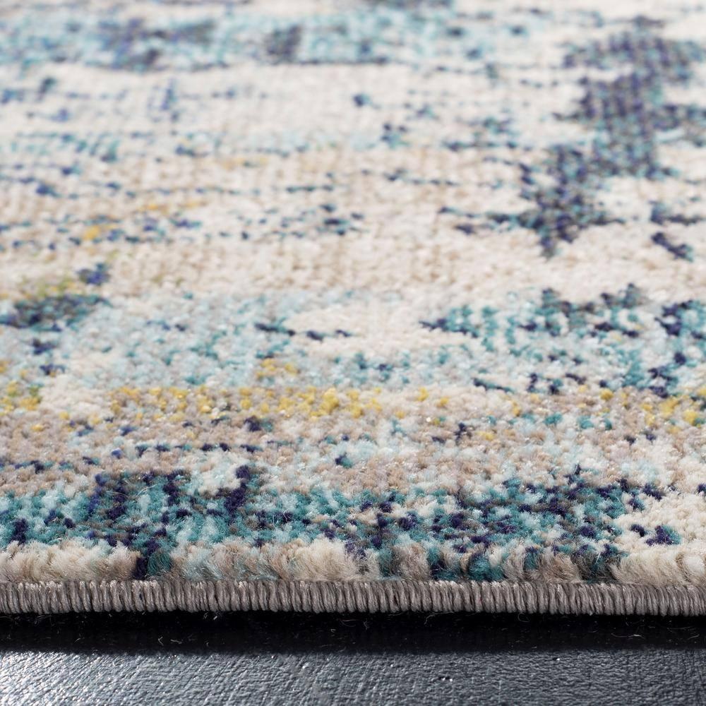 Madison MAD469 Power Loomed Indoor Runner Rug - Cream/Blue - 2'2"x6' - Safavieh
