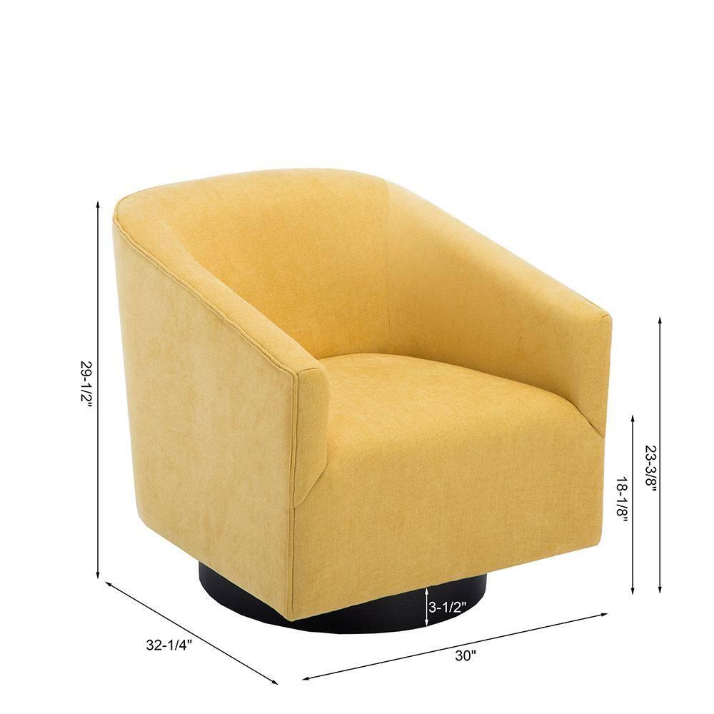 Donovan Upholstered Swivel Barrel Chair