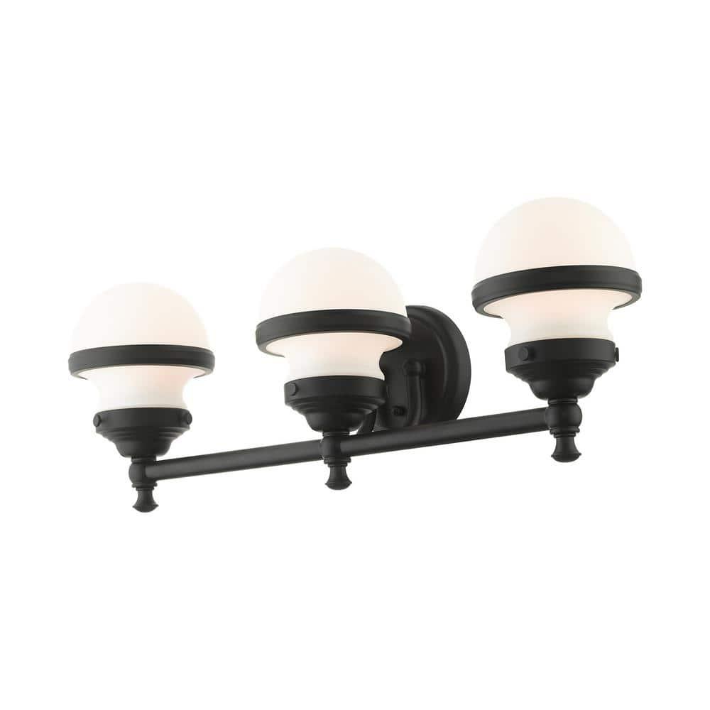 Livex Lighting Oldwick 3 - Light Vanity in  Black