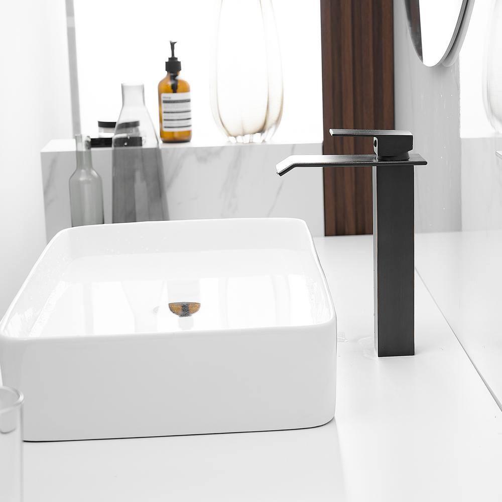 Vessel Sink Faucet Single-handle Bathroom Faucet with Drain Assembly