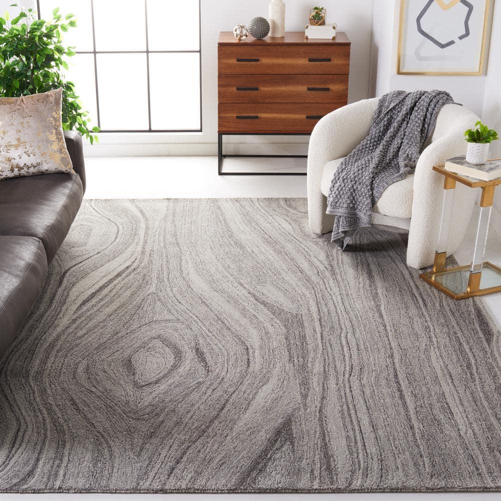 Abstract ABT901 Handmade Indoor Area Rug - Grey - 8'x10' - Safavieh