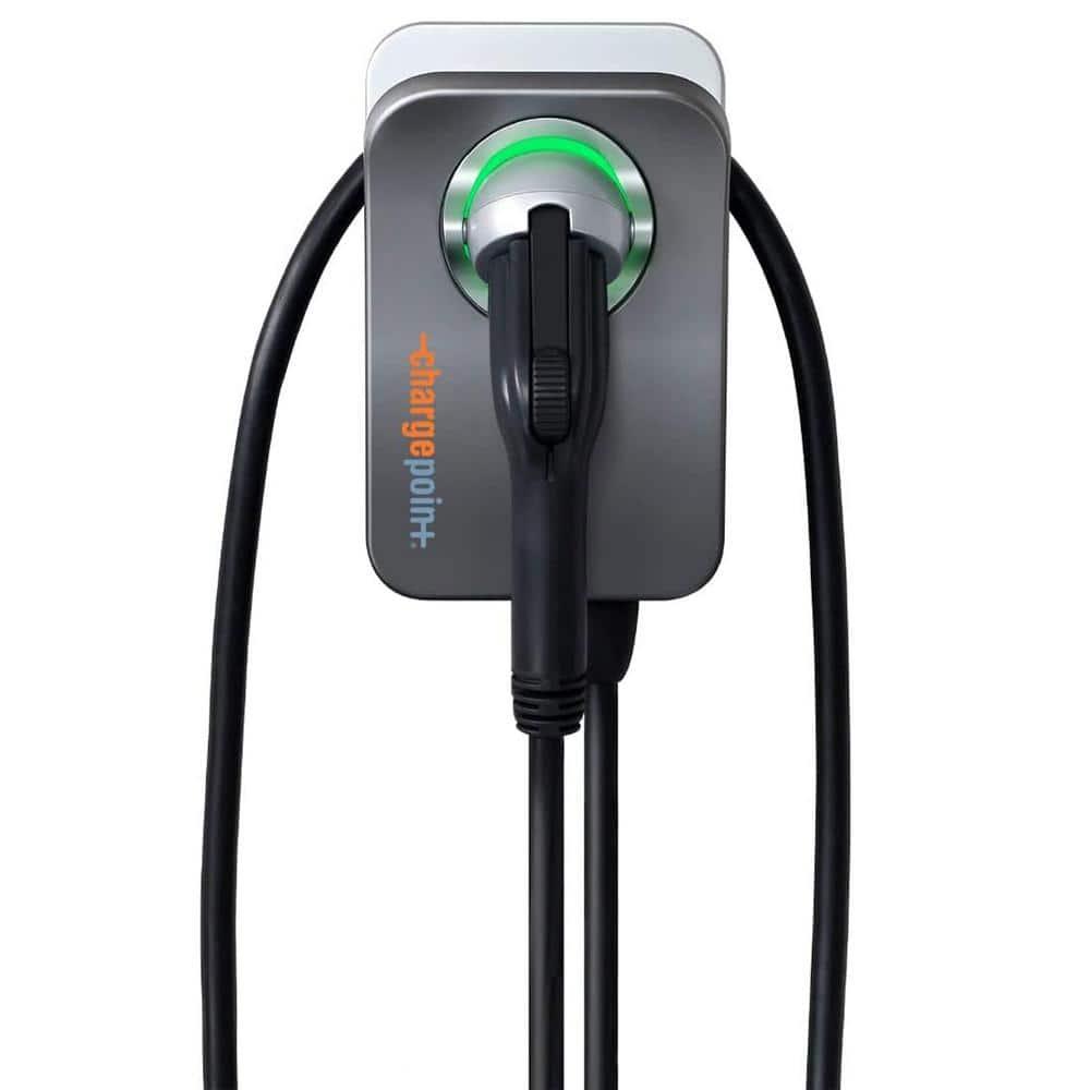 ChargePoint HomeFlex Level 2 EV Charger J1772, Hardwired for Electric Car - Fast Smart Battery Power Charging at Home for Electric Automobile Vehicles