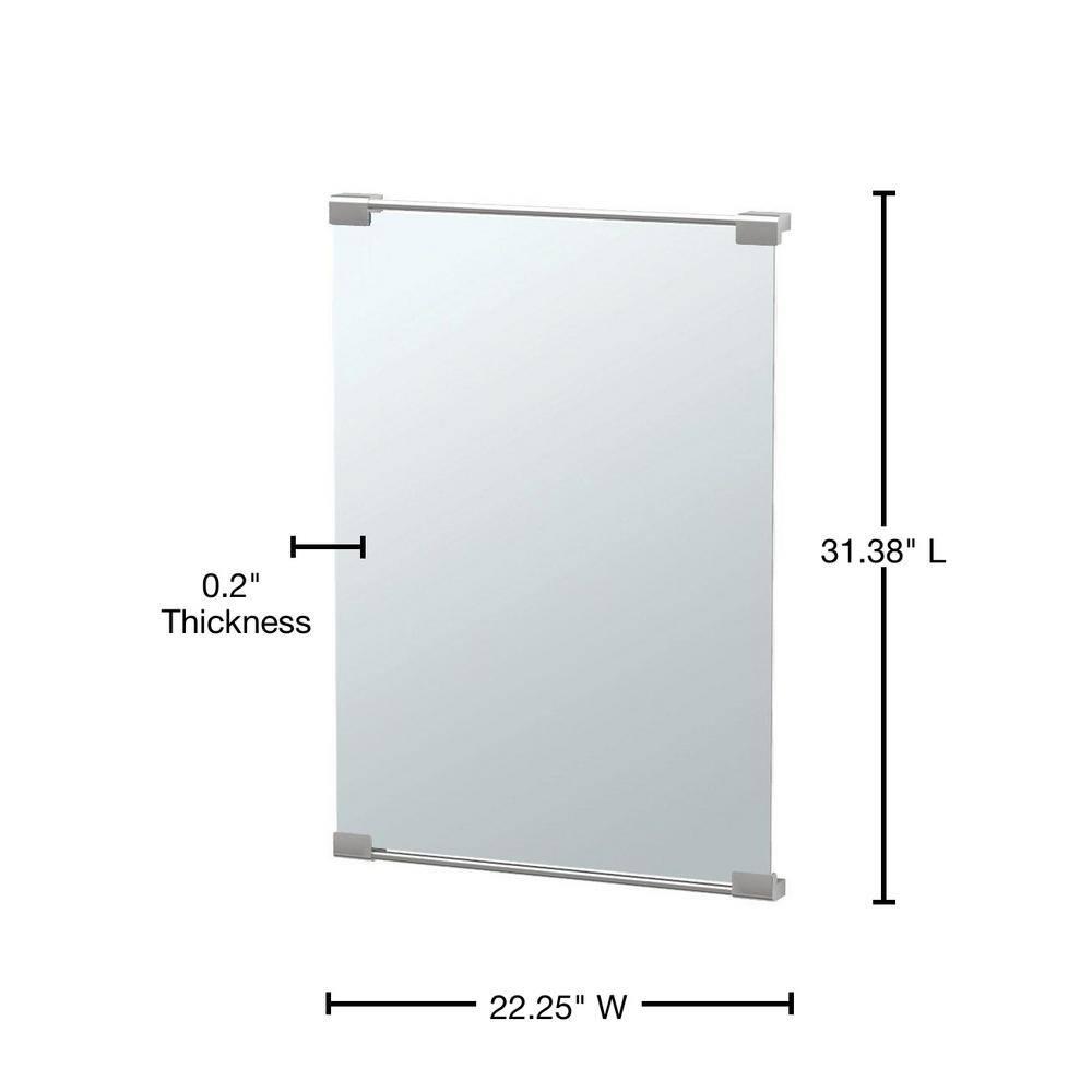 Wall Mount Décor Mirror | Rectangle Bathroom Vanity Mirror, Mount Landscape or Portrait