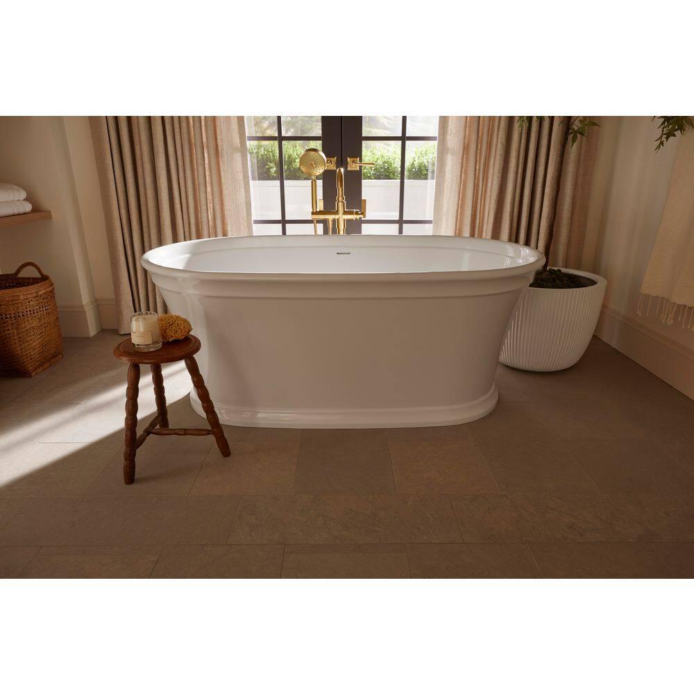 Castia by Studio McGee Floor-Mount Bath Filler Trim with Handshower