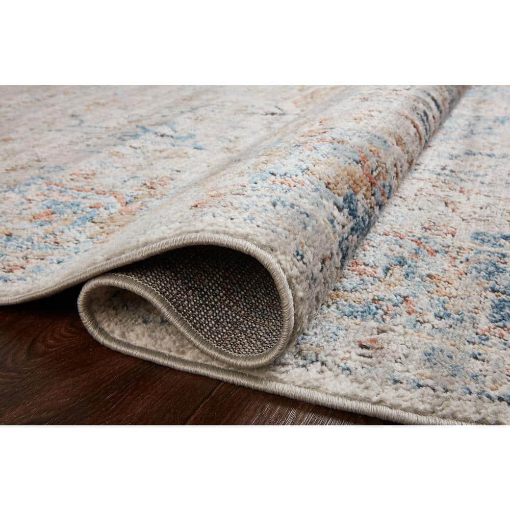 Loloi II Bianca Collection BIA-02 Stone / Multi, Traditional Area Rug 9'-9" x 13'-6"