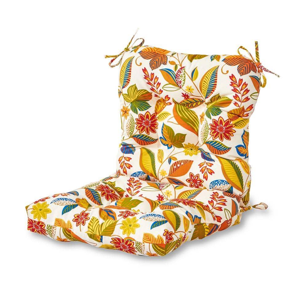 Esprit Floral Traditional 21"x42.5" Outdoor Chair Cushion