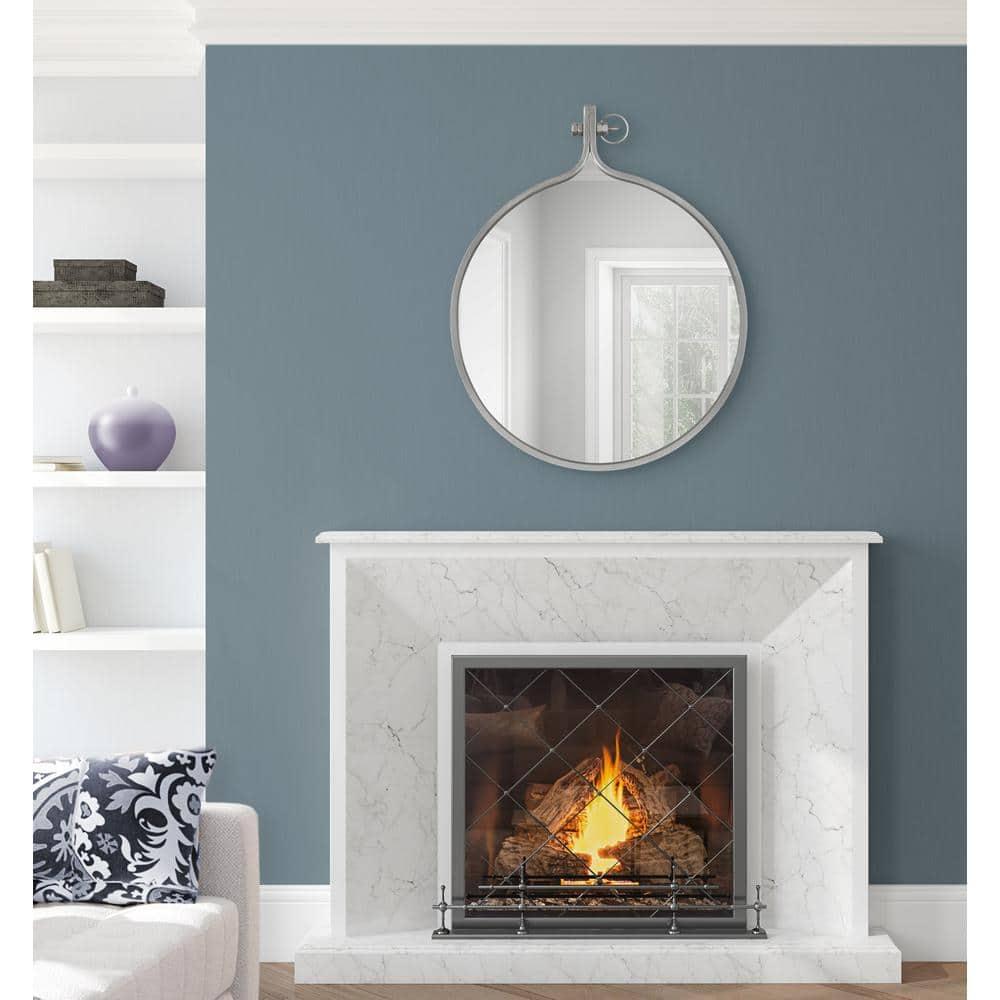 23.5" x 28.5" Yitro Irregular Wall Mirror Silver - Kate & Laurel All Things Decor: Vintage Farmhouse Style, Easy to Hang