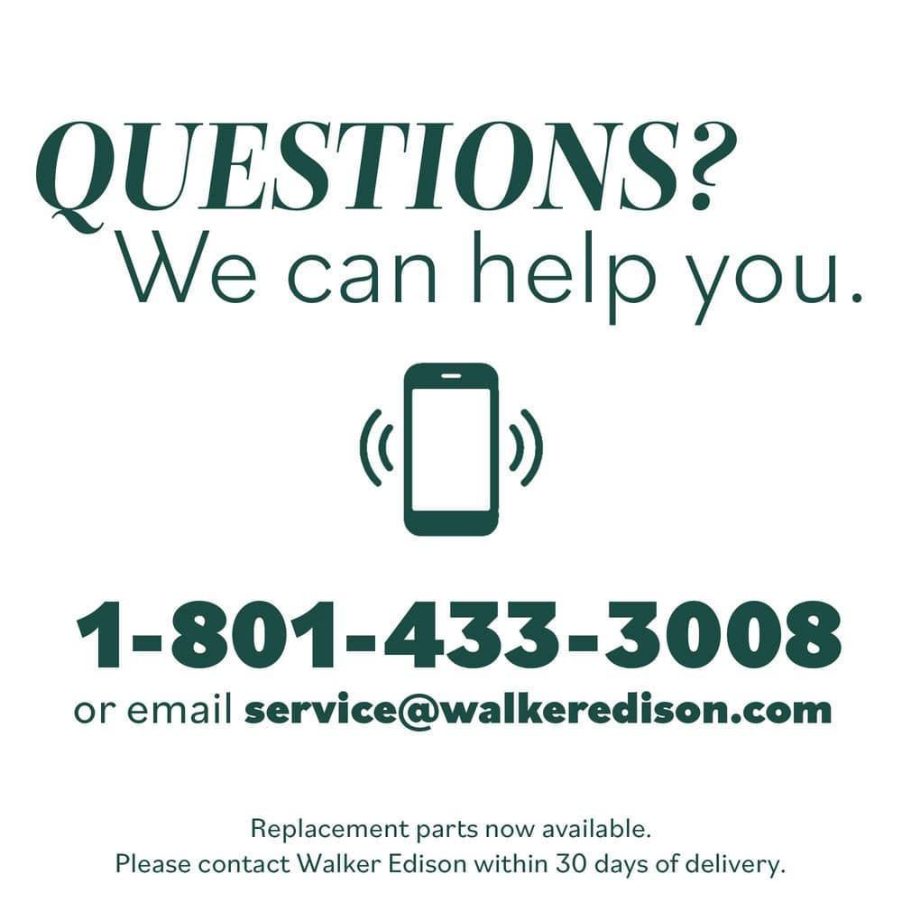 Walker Edison Vivienne Traditional Easy Assembly Solid Wood Turned Spindle Bed