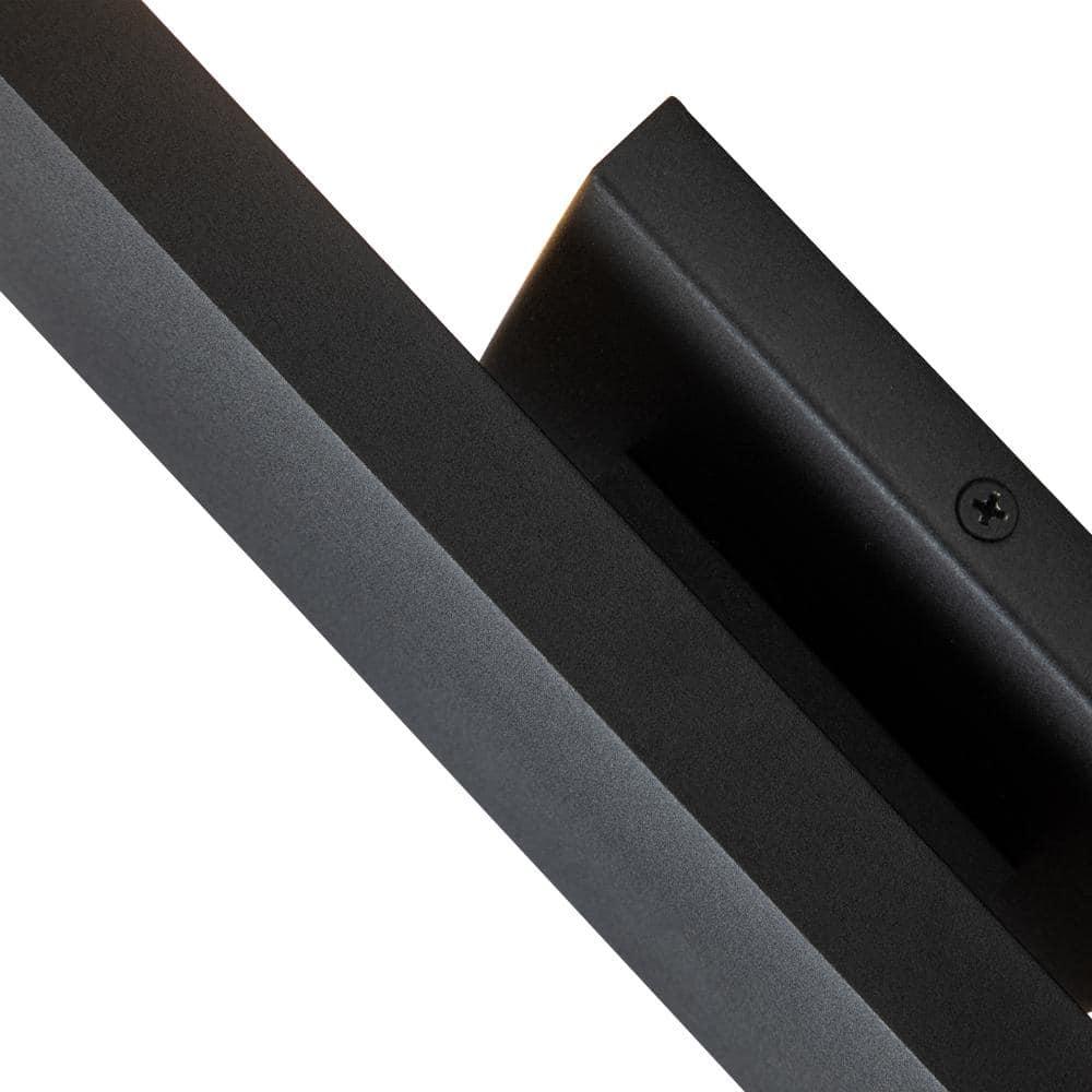 C Cattleya 2-Light Integrated LED  Outdoor Wall Light with Matte Black Finish