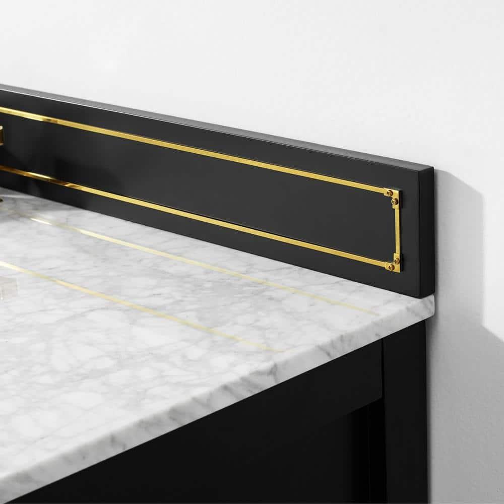 Aspen 48'' Single Bathroom Vanity with Carrara Marble Top