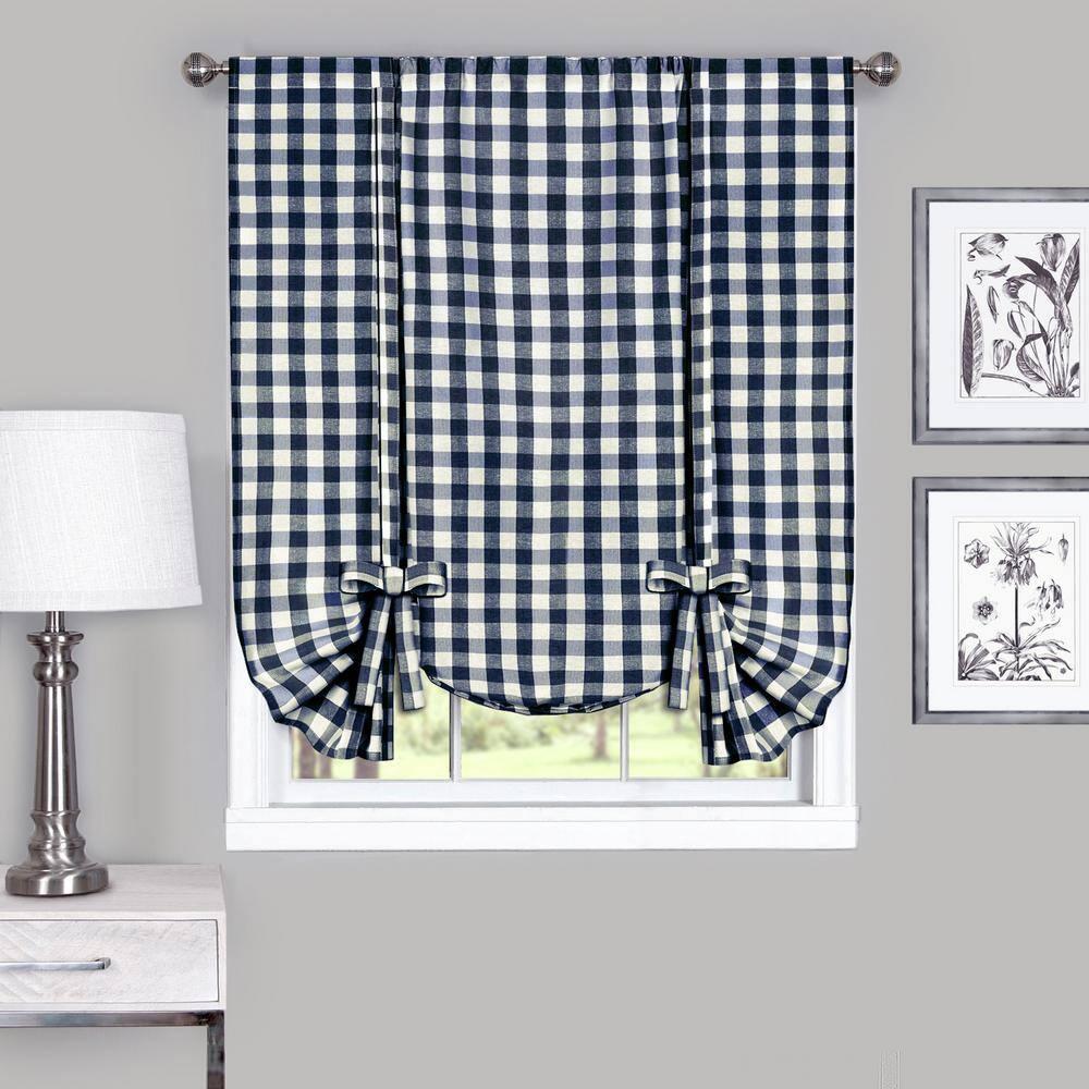 Achim Indoor/Outdoor Light Filtering Rod Pocket Curtain Pair, 1.25" x 9.25"