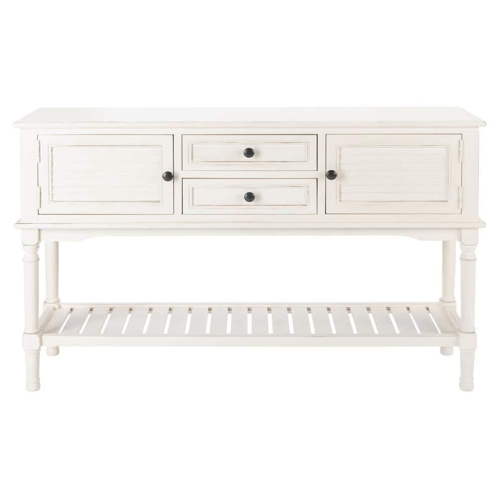 Tate 2 Drawer 2 Door Console Table - CNS5722A - Off-White - Safavieh