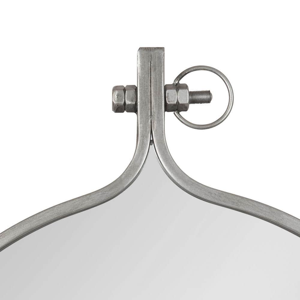 23.5" x 28.5" Yitro Irregular Wall Mirror Silver - Kate & Laurel All Things Decor: Vintage Farmhouse Style, Easy to Hang