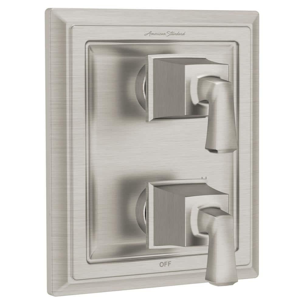Brushed Nickel 2-Handle Integrated Shower Diverter Trim