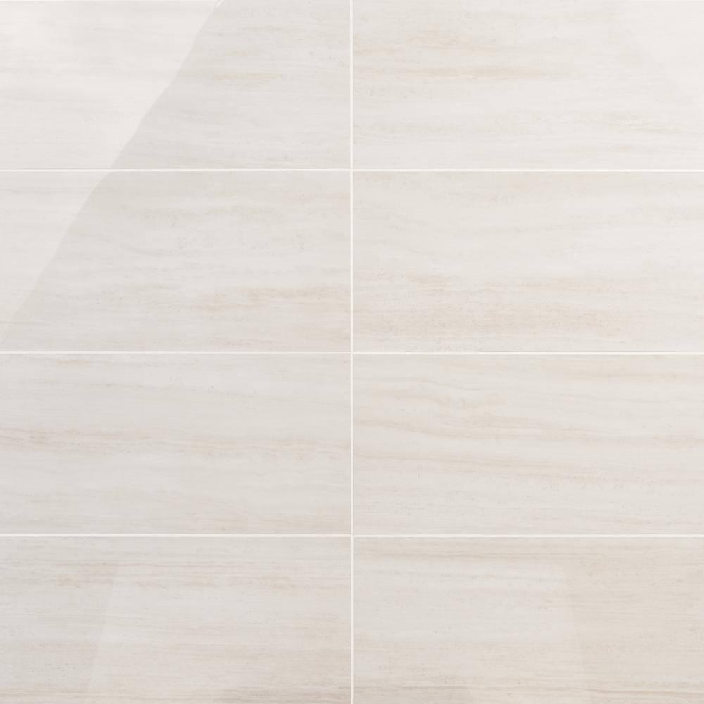 Roswell 11.72 in. x 23.69 in. Polished Porcelain Floor and Wall Tile (15.5 Sq. Ft. / Case)