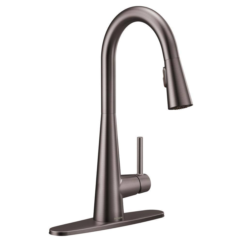 Moen Sleek Pull Down Single Handle Kitchen Faucet with Power Boost Technology and Duralock