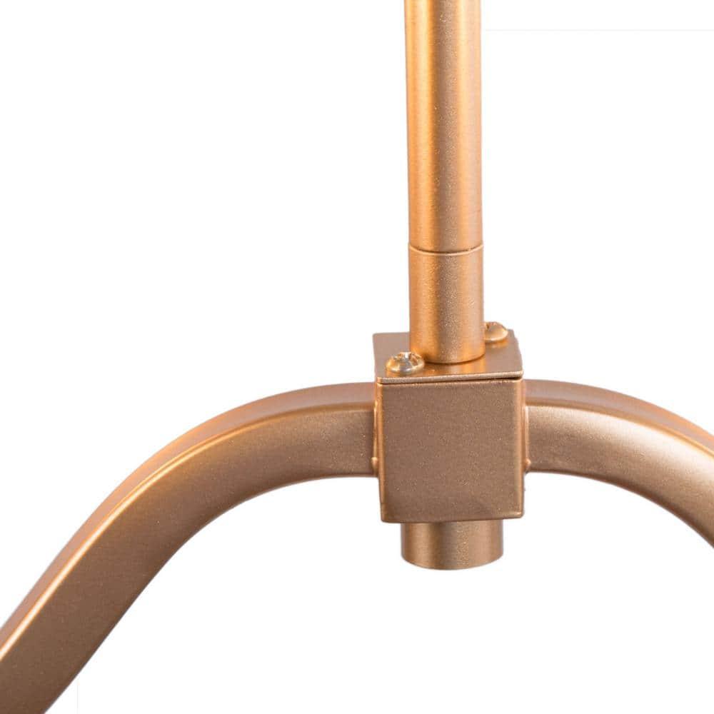Modern Gold Linear Island Chandelier 6-Light Candlestick Chandelier with Cylinder Frosted Glass Shades