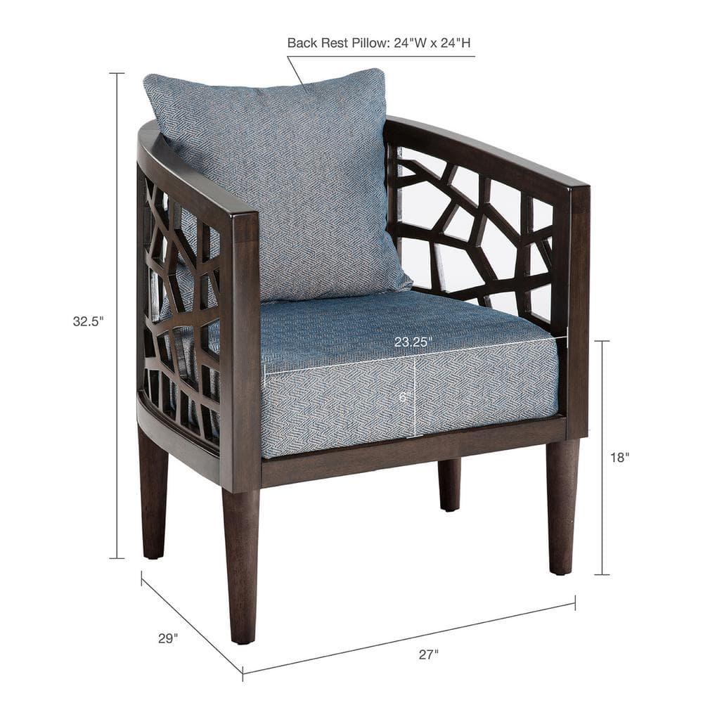 Pierre 27" W Polyester Barrel Chair