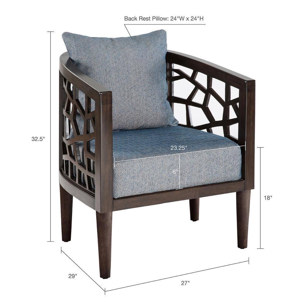Pierre 27" W Polyester Barrel Chair