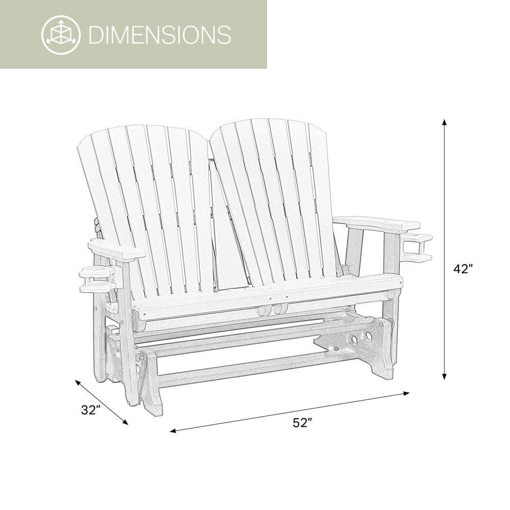 Outdoor Gliding Plastic Bench