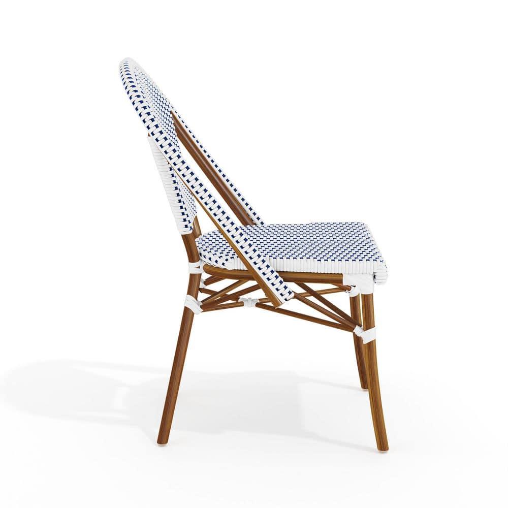 Martha Stewart Martha Stewart Lily Pond All-Weather Stackable Patio Bistro Dining Chairs (Set of 2)