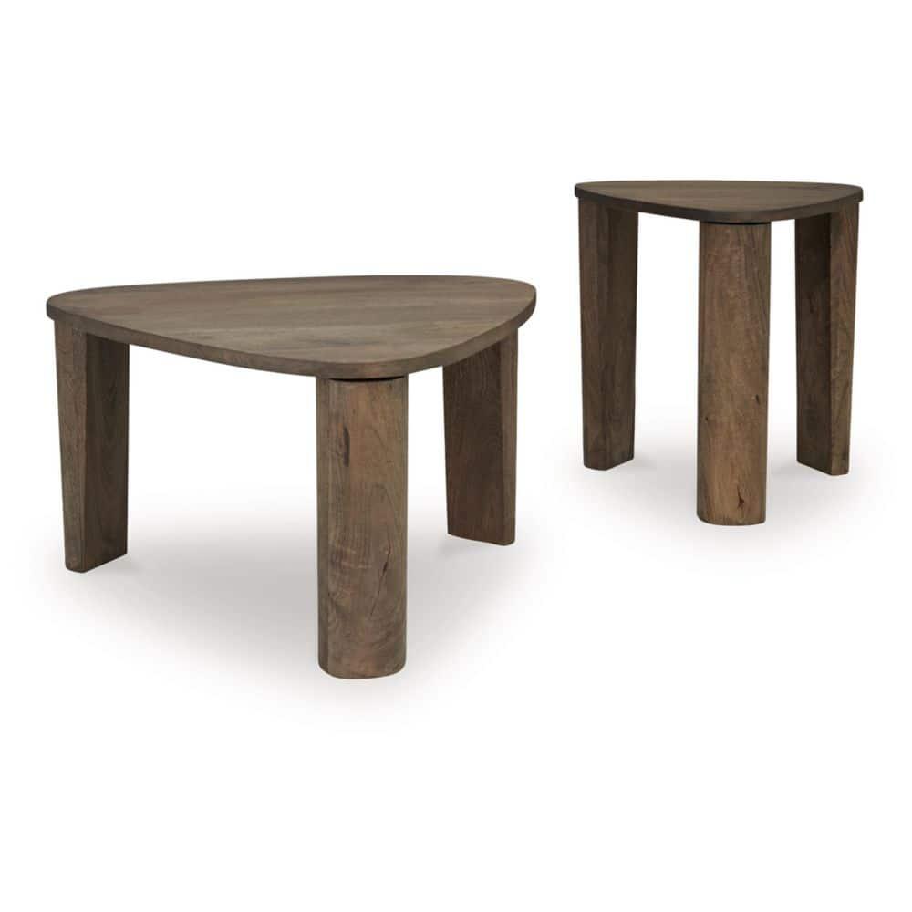 Signature Design by Ashley Reidport Accent Coffee Table (Set of 2), Grayish Brown