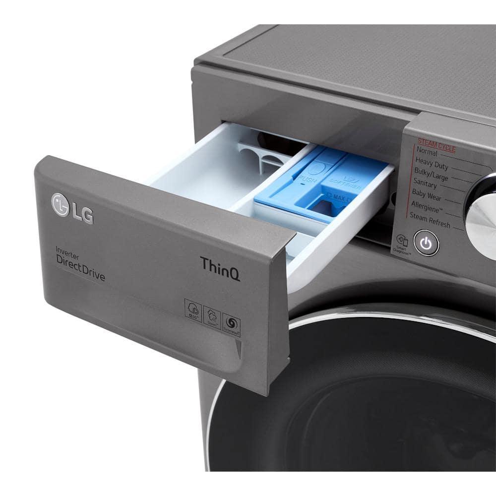 LG LG Smart Wi-Fi Enabled Compact Front Load All-In-One Washer/Dryer Combo with Built-In Intelligence, 2.4 cu. ft. WM3555HVA