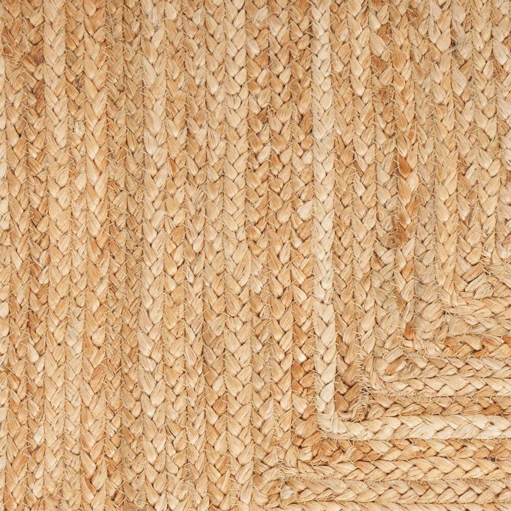 Nourison Handwoven Natural Jute Indoor Area Rug Natural 4' x 6'