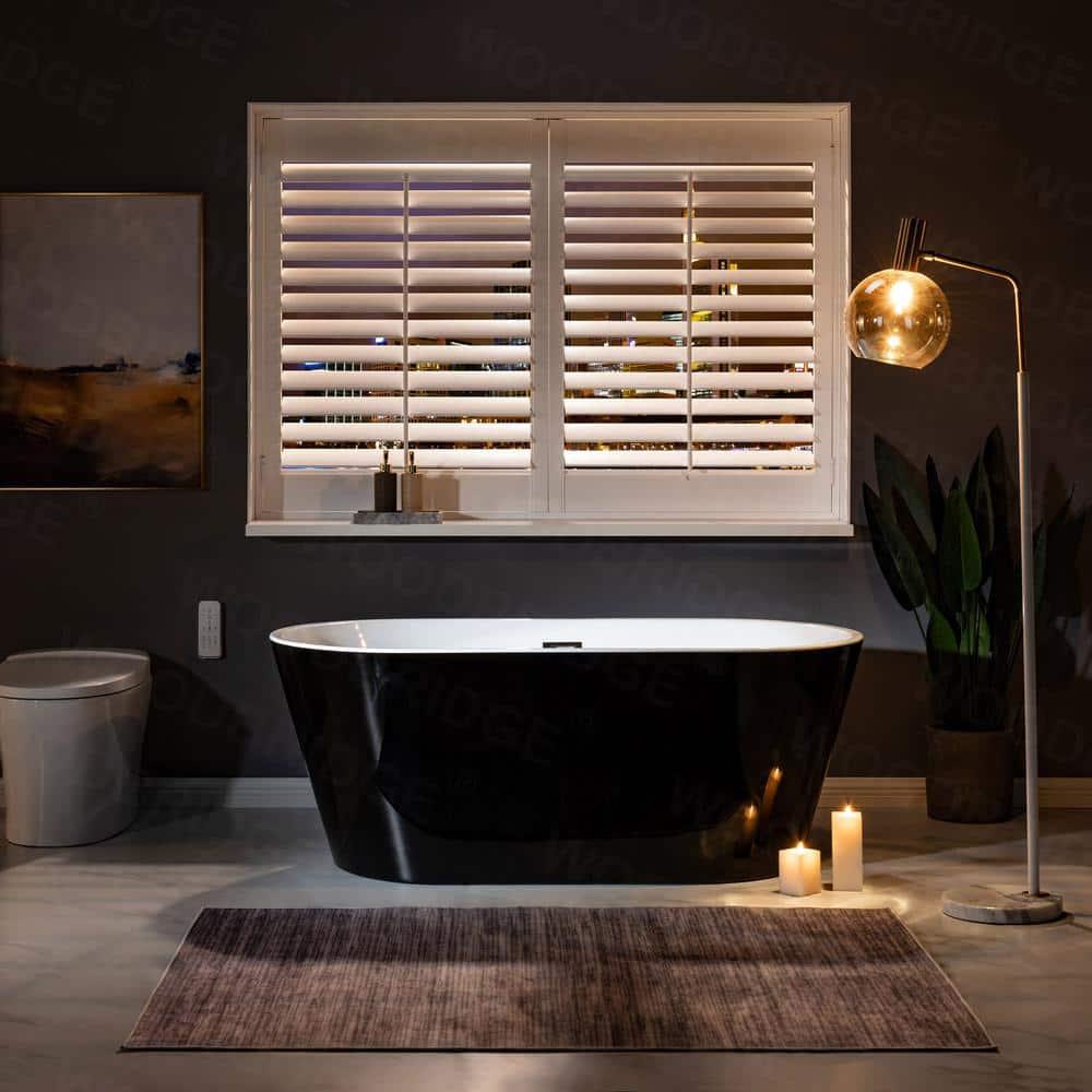 59'' x 29.5'' Freestanding Soaking Acrylic Bathtub