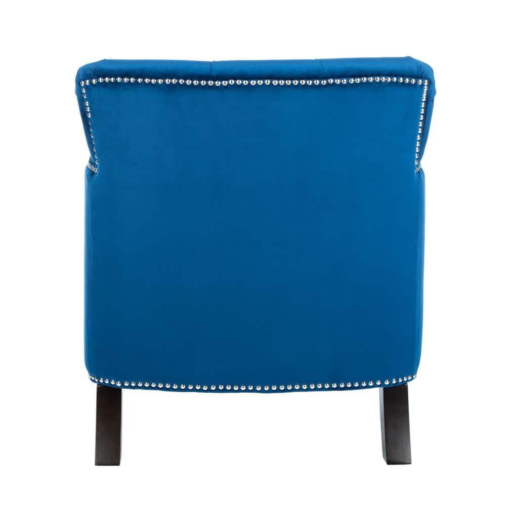 Colin Chair - HUD8212 - Navy/Espresso - Safavieh