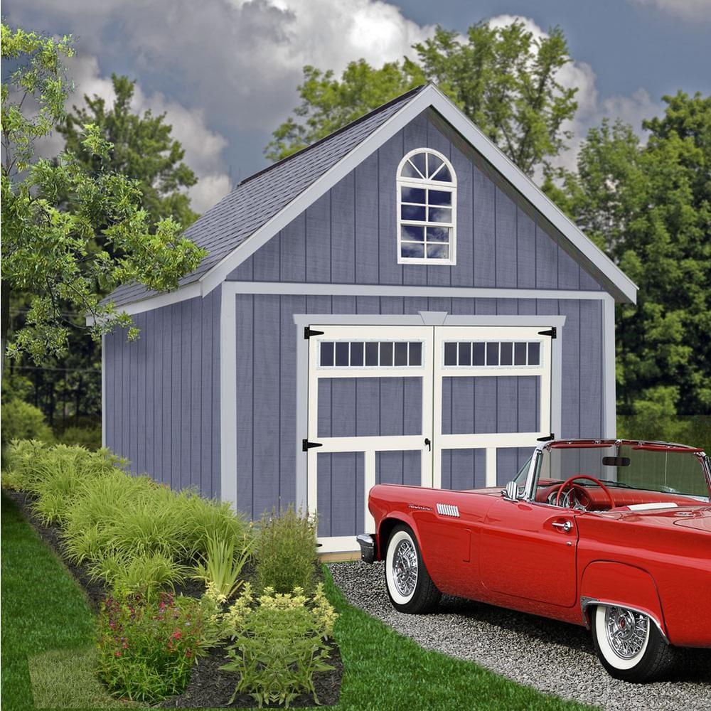 Best Barns Geneva Wooden Storage Shed with Swing Open Doors & Transom Windows 8' x 20' x 12'