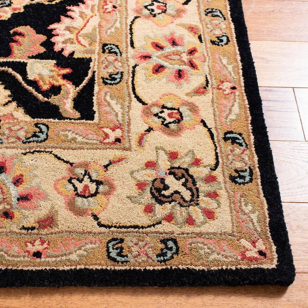 Heritage Black/Gold Doormat 2 ft. x 4 ft. Border Area Rug