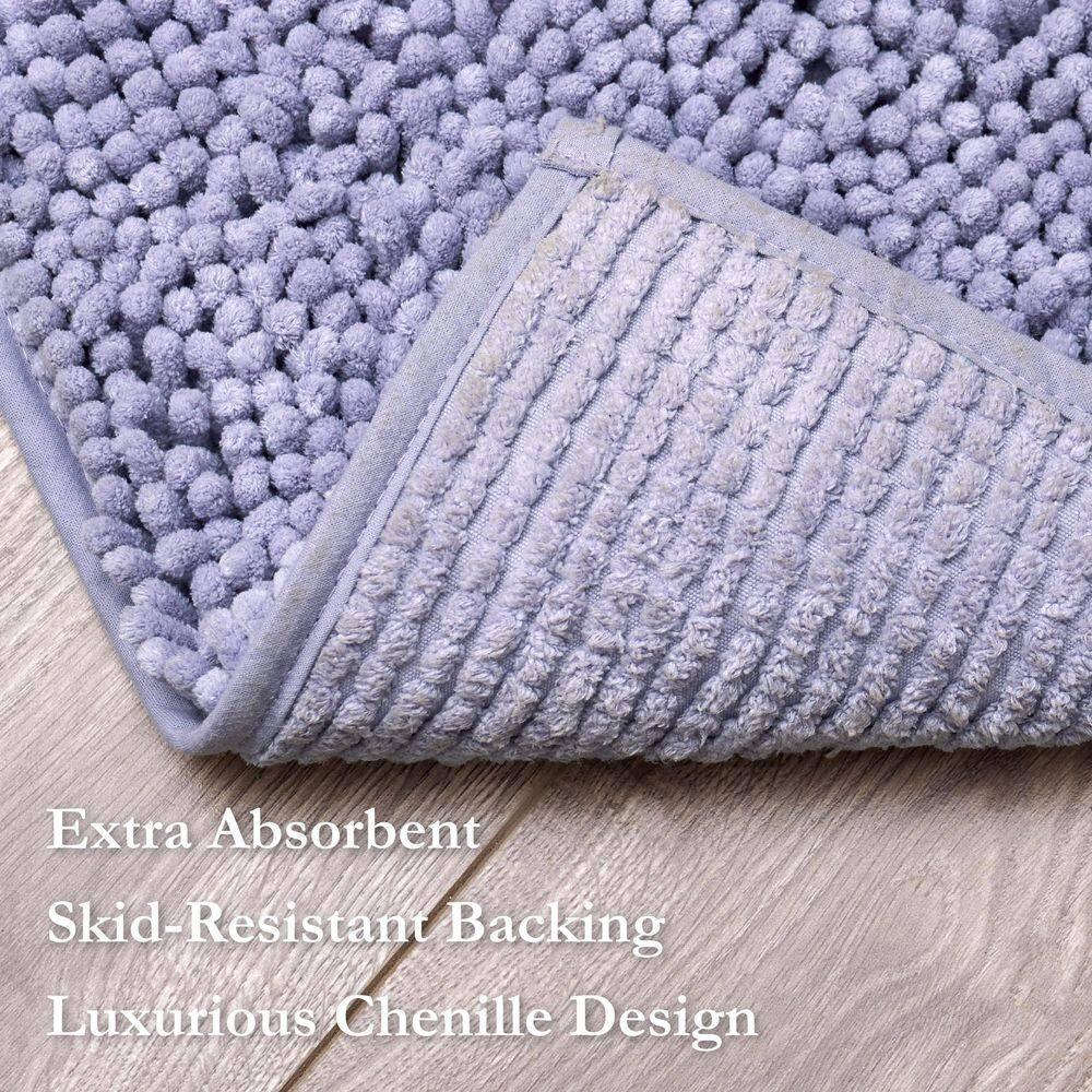 Resort Collection Chenille Plush Loop Bath Mats