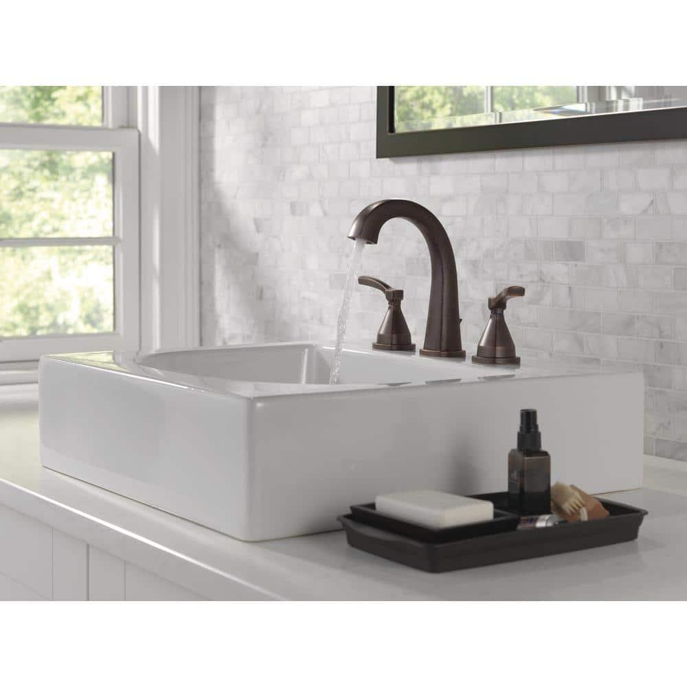 Stryke Widespread Bathroom Faucet with Drain Assembly and DIAMOND™ Seal Technology