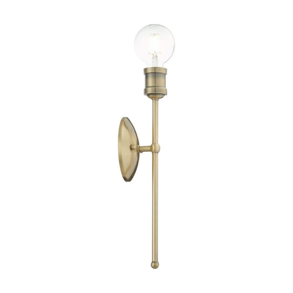 Lansdale 15'' Antique Brass Dimmable Wall Sconce
