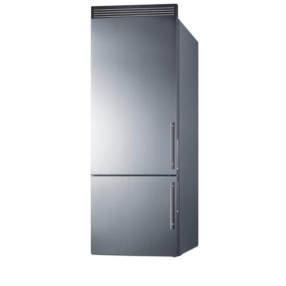 Summit Appliance FFBF279SSXH72LHD 28 in. Bottom Freezer Refrigerator - LHD