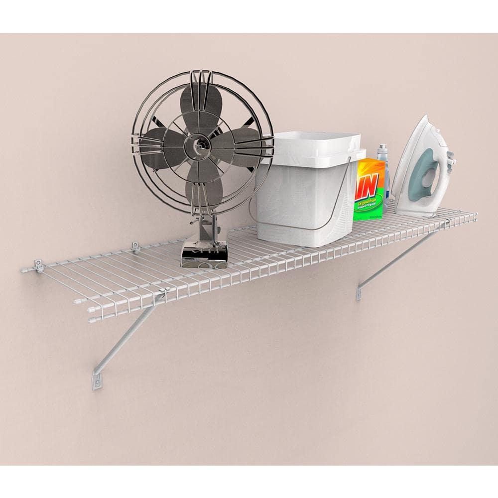 ClosetMaid (#104100) Wire Shelf Kit, White 4' x 12" (Pack of 4)