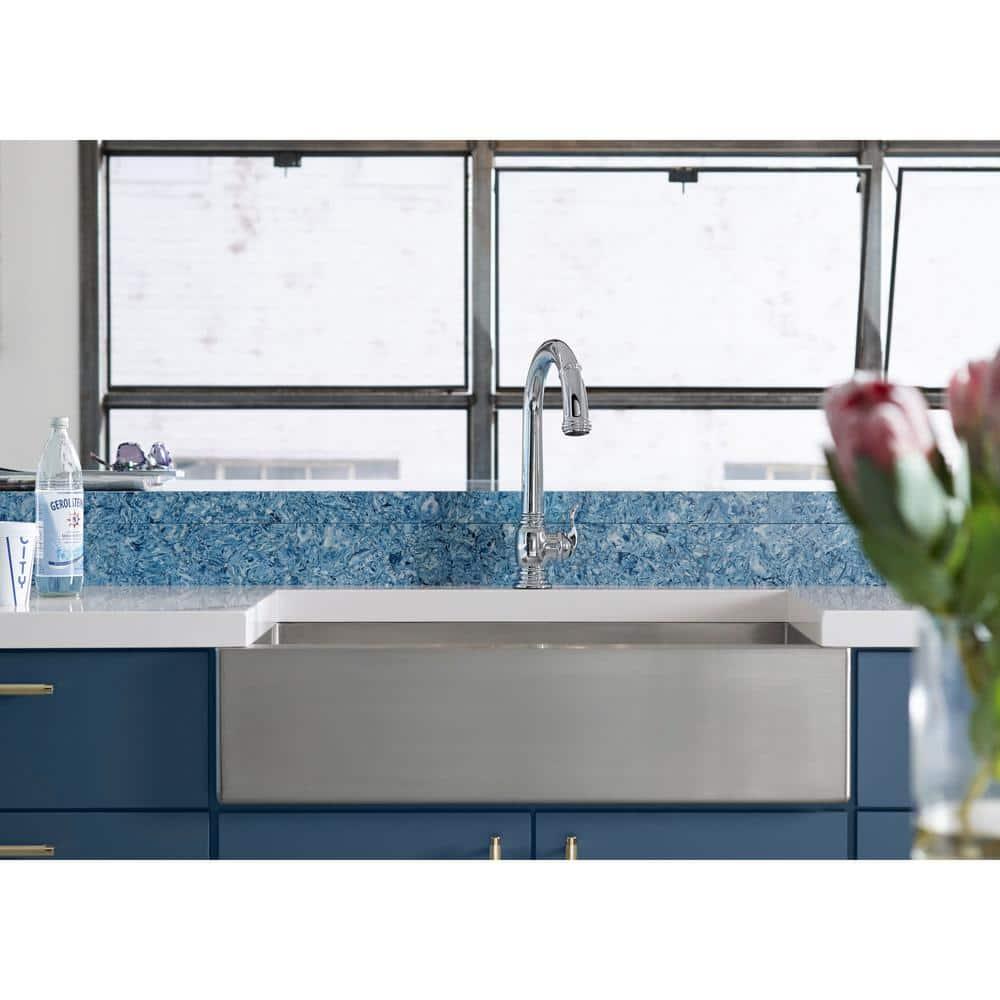 Strive 36" Stainless Steel Farmhouse Undermount Single-Bowl Kitchen Sink