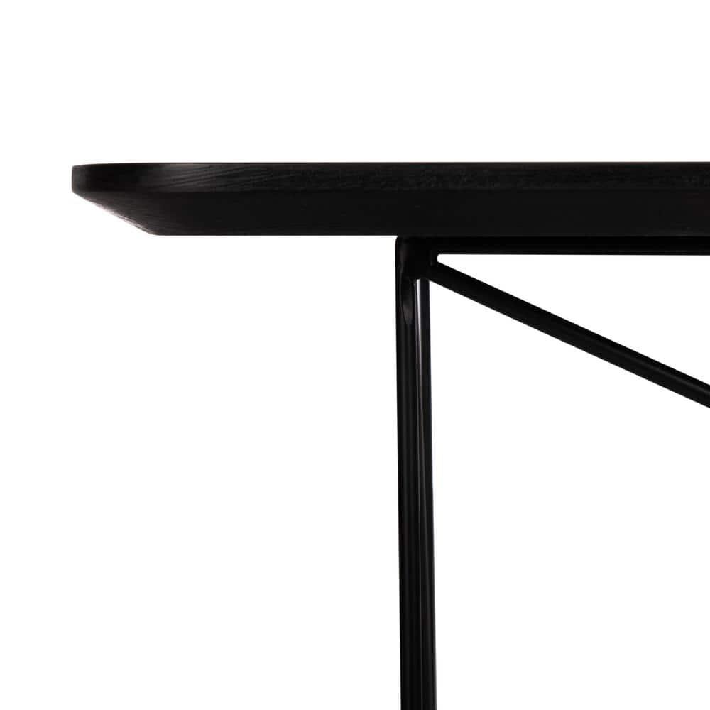 Rylee Rectangle Coffee Table - Dark Sandstone/Black - Safavieh
