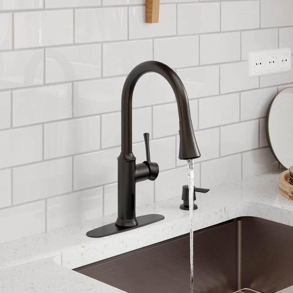 Willow Smart Faucet Touchless Pull Down Sprayer Kitchen Faucet with Voice and Motion Control